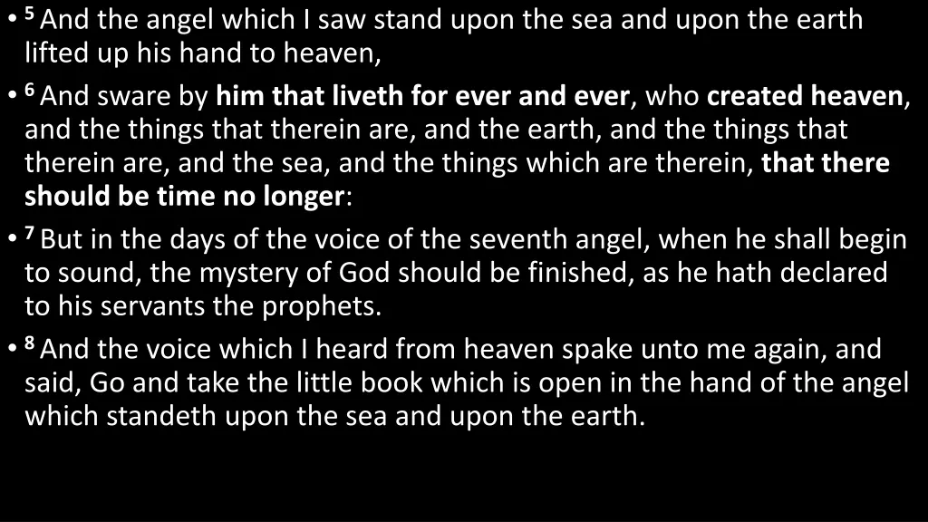 5 and the angel which i saw stand upon
