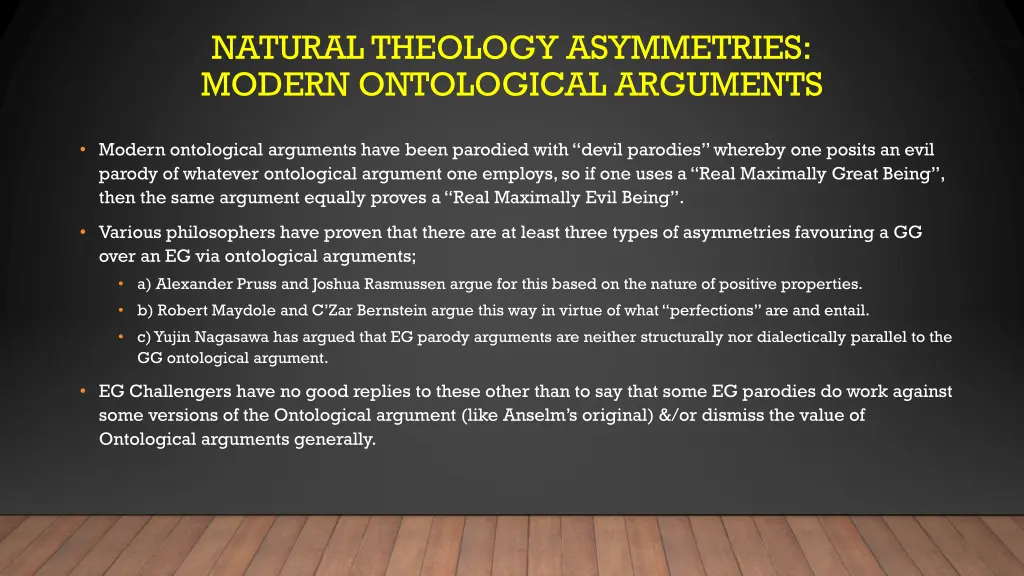 natural theology asymmetries modern ontological