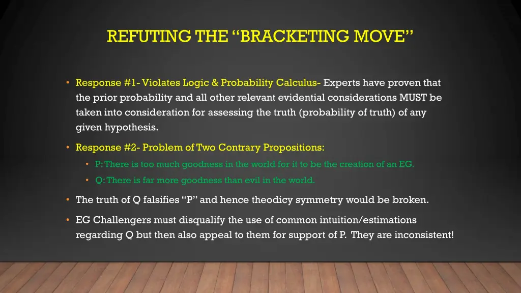 refuting the bracketing move