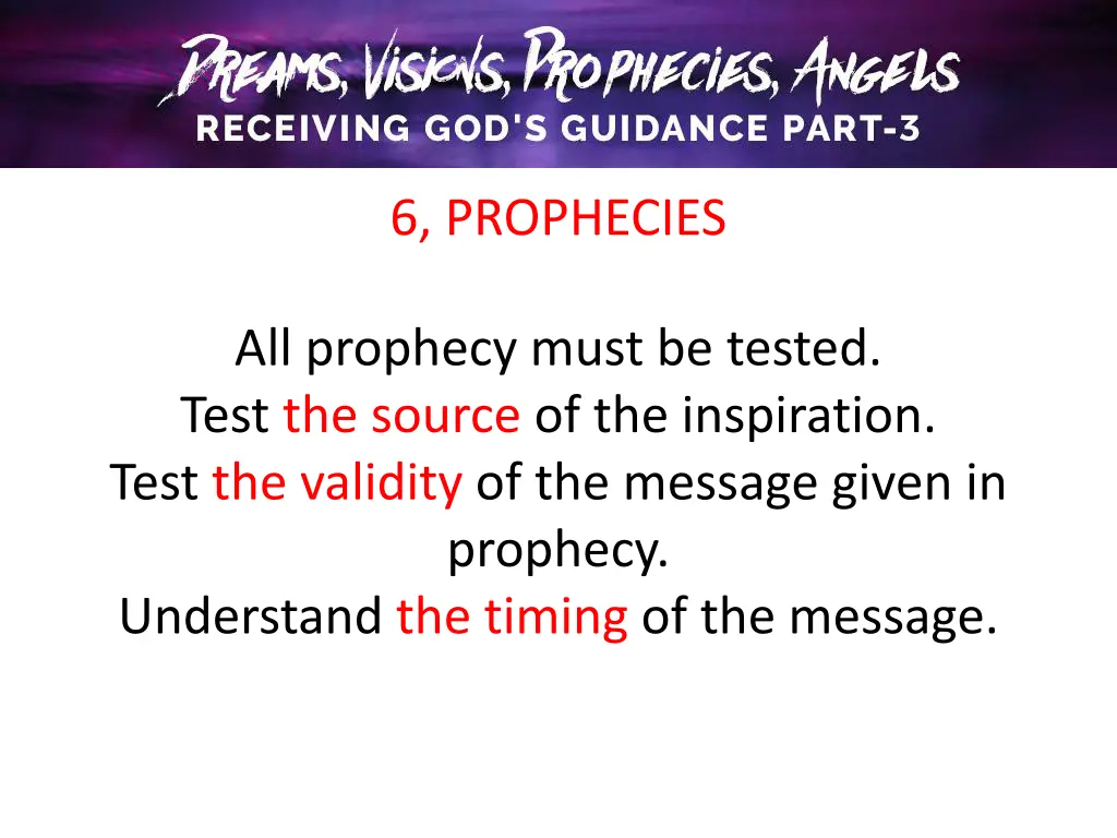 6 prophecies 1