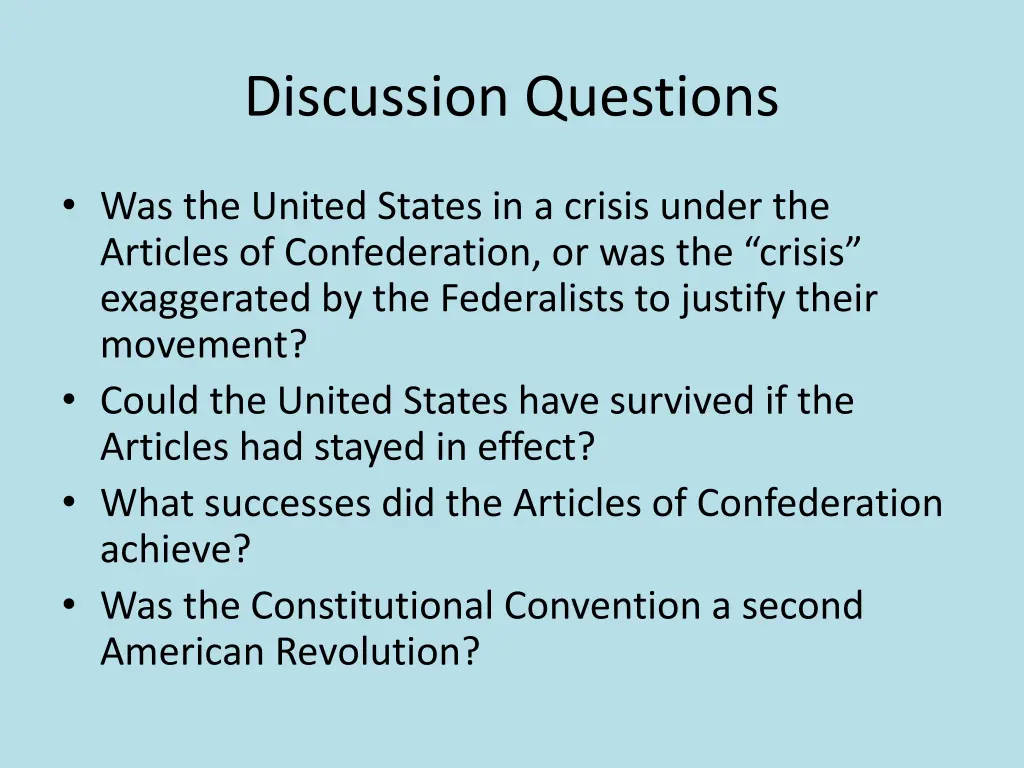 discussion questions 1