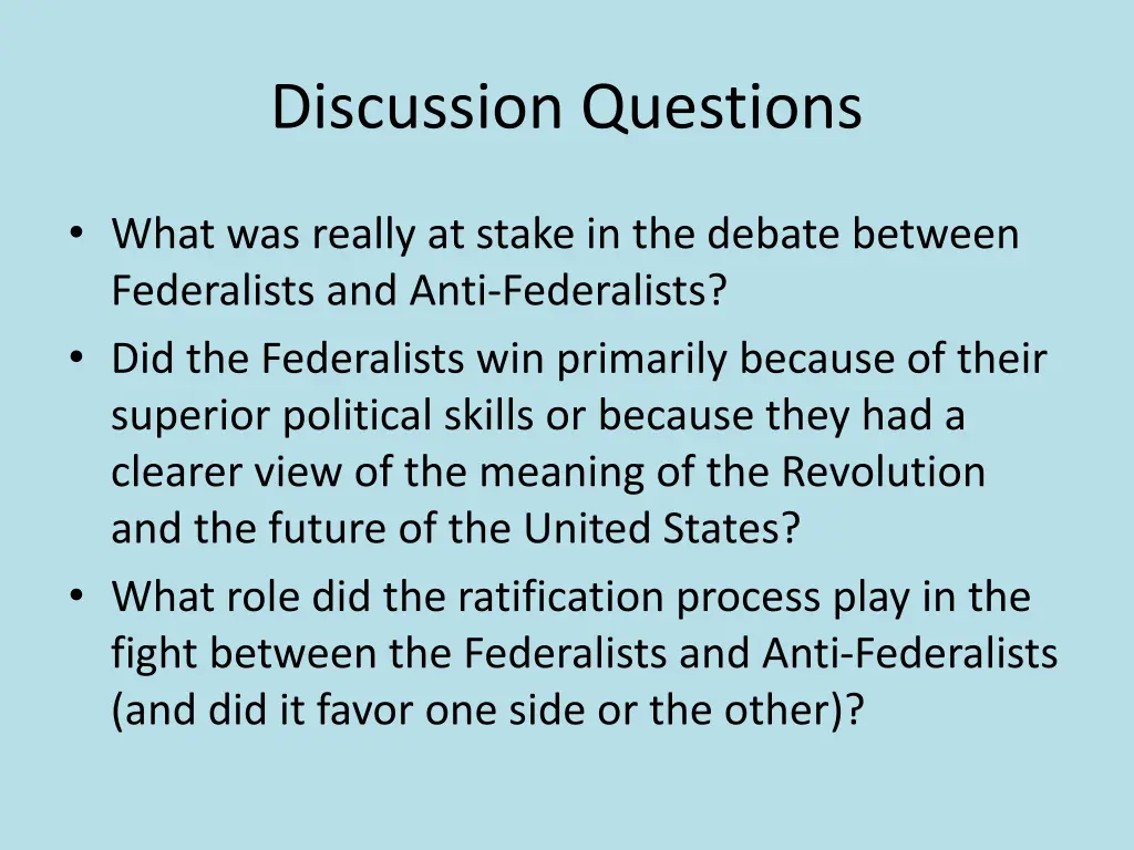 discussion questions 3