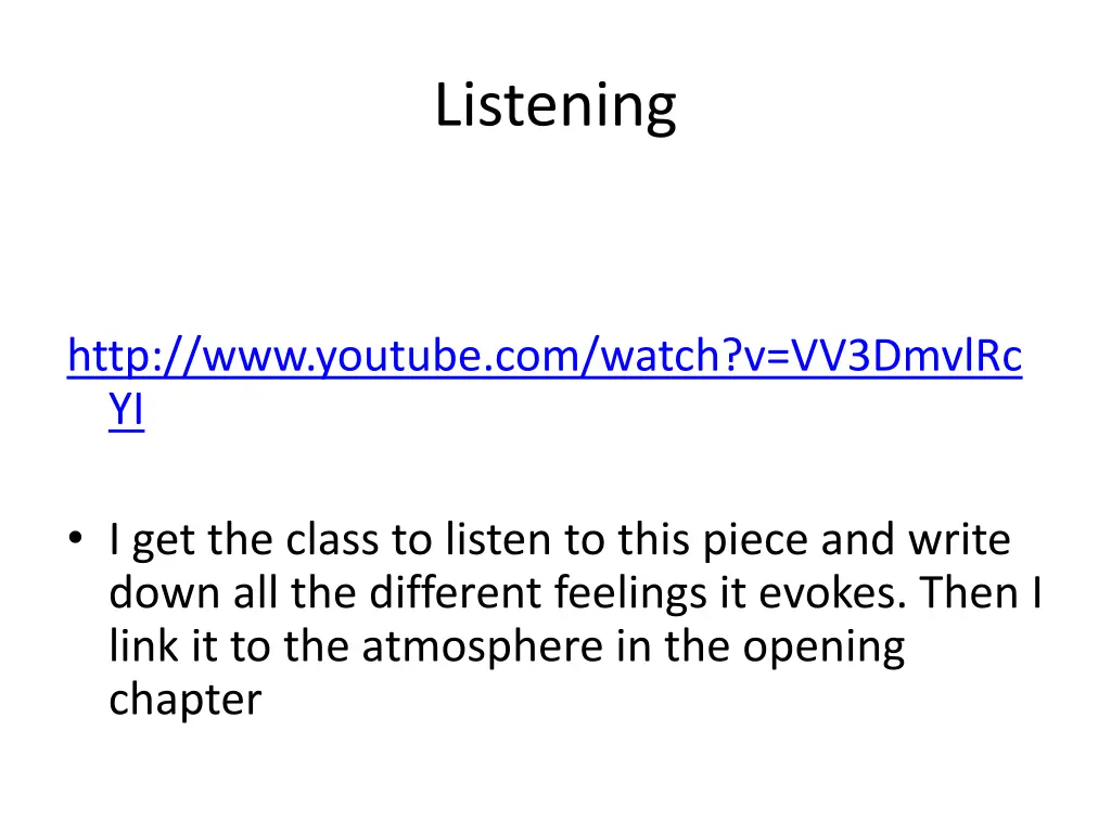 listening