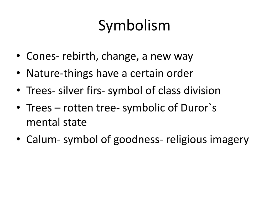 symbolism