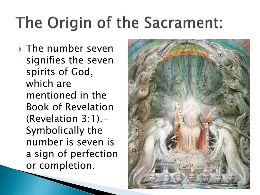 the number seven signifies the seven spirits