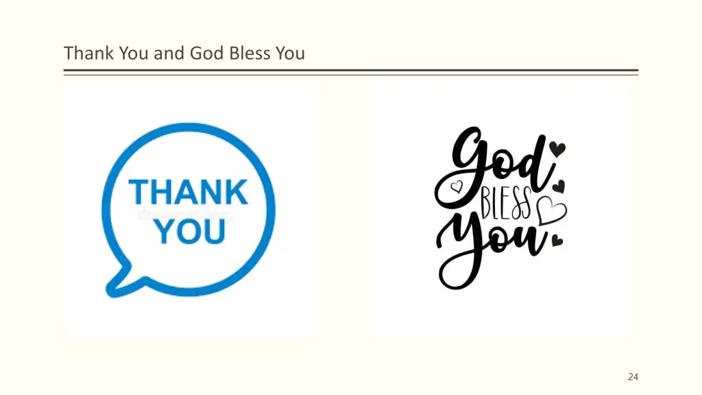 thank you and god bless you