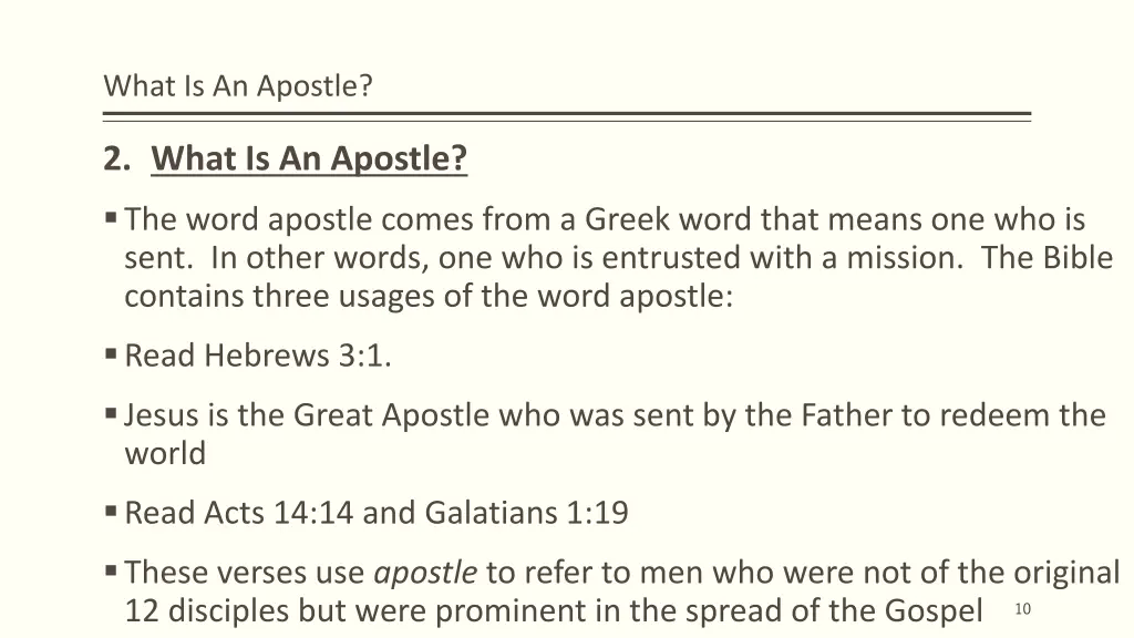 what is an apostle