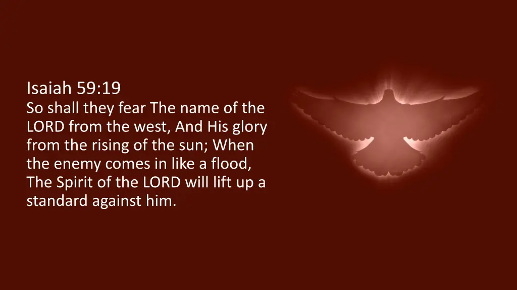 isaiah 59 19 so shall they fear the name