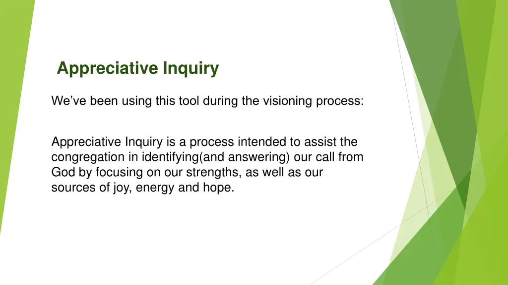 appreciative inquiry