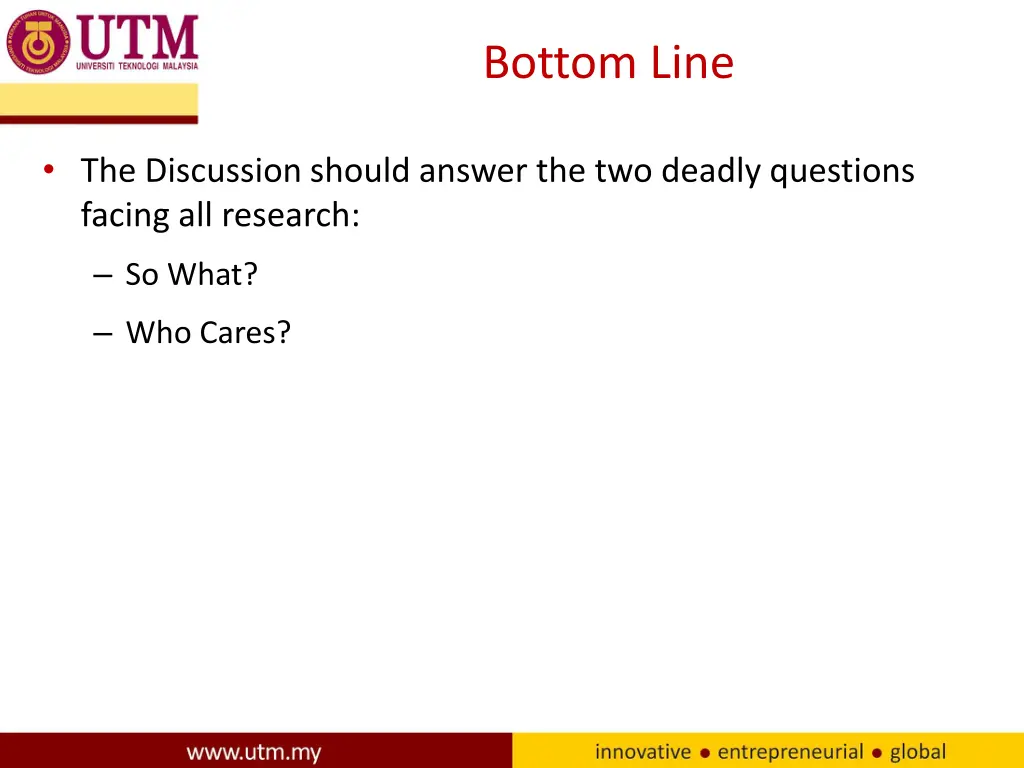 bottom line