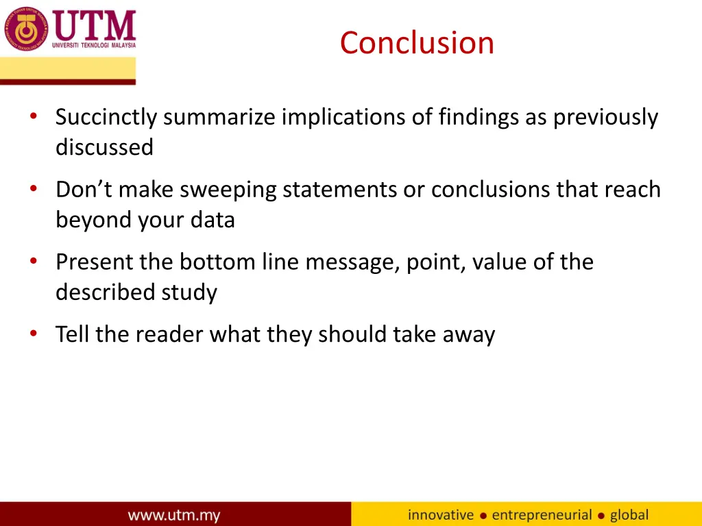 conclusion