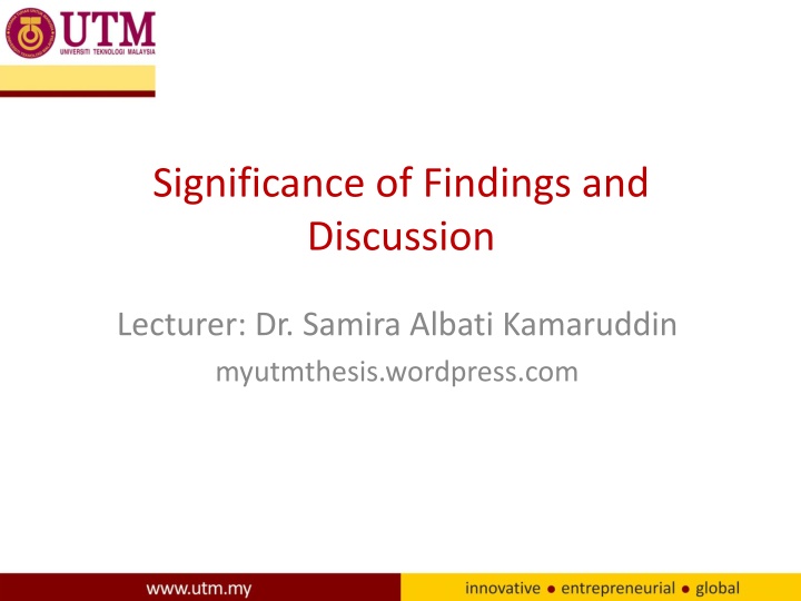 significance of findings and discussion