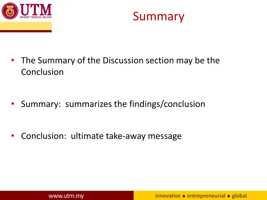 summary