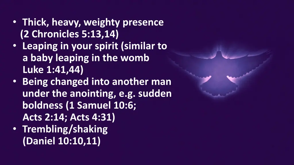 thick heavy weighty presence 2 chronicles