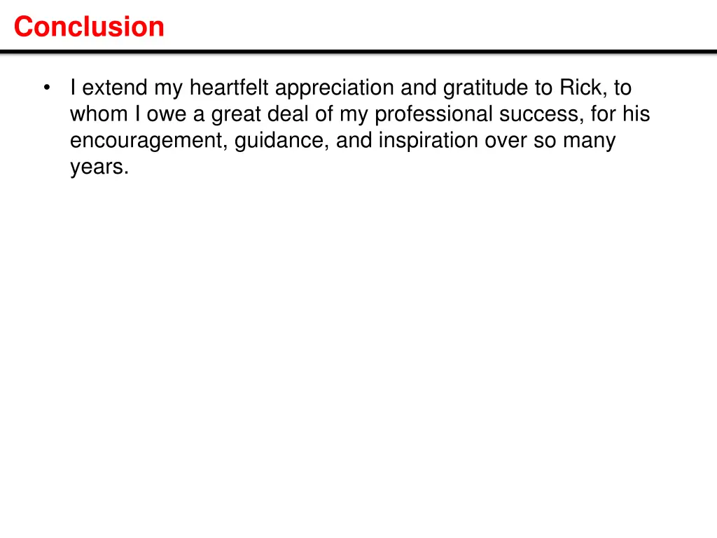 conclusion