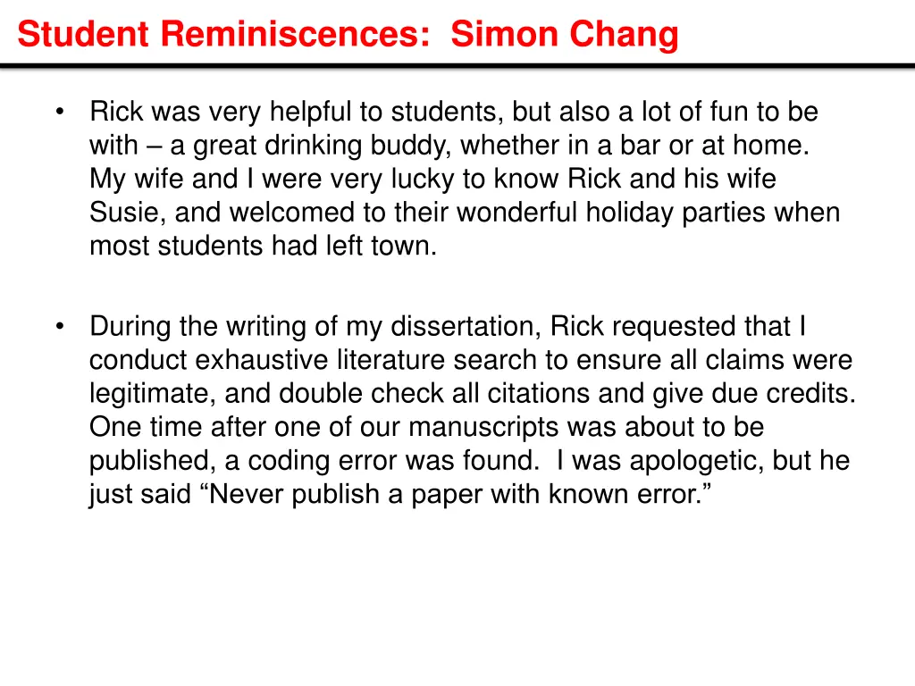 student reminiscences simon chang
