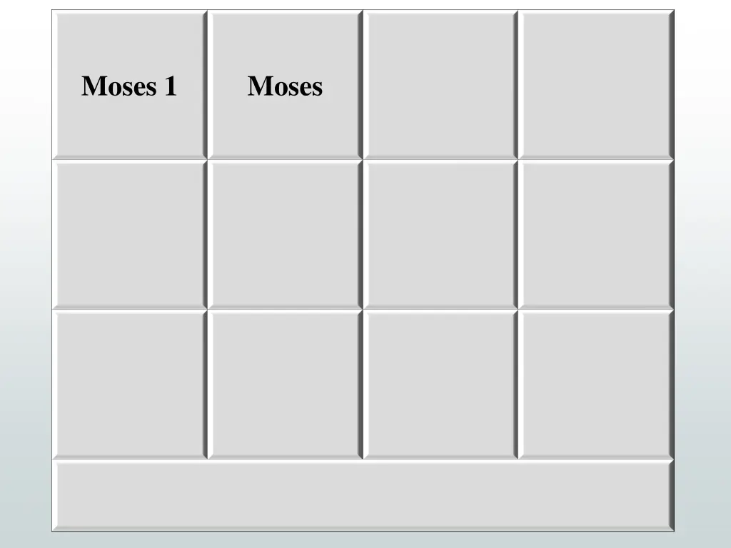 moses 1 2