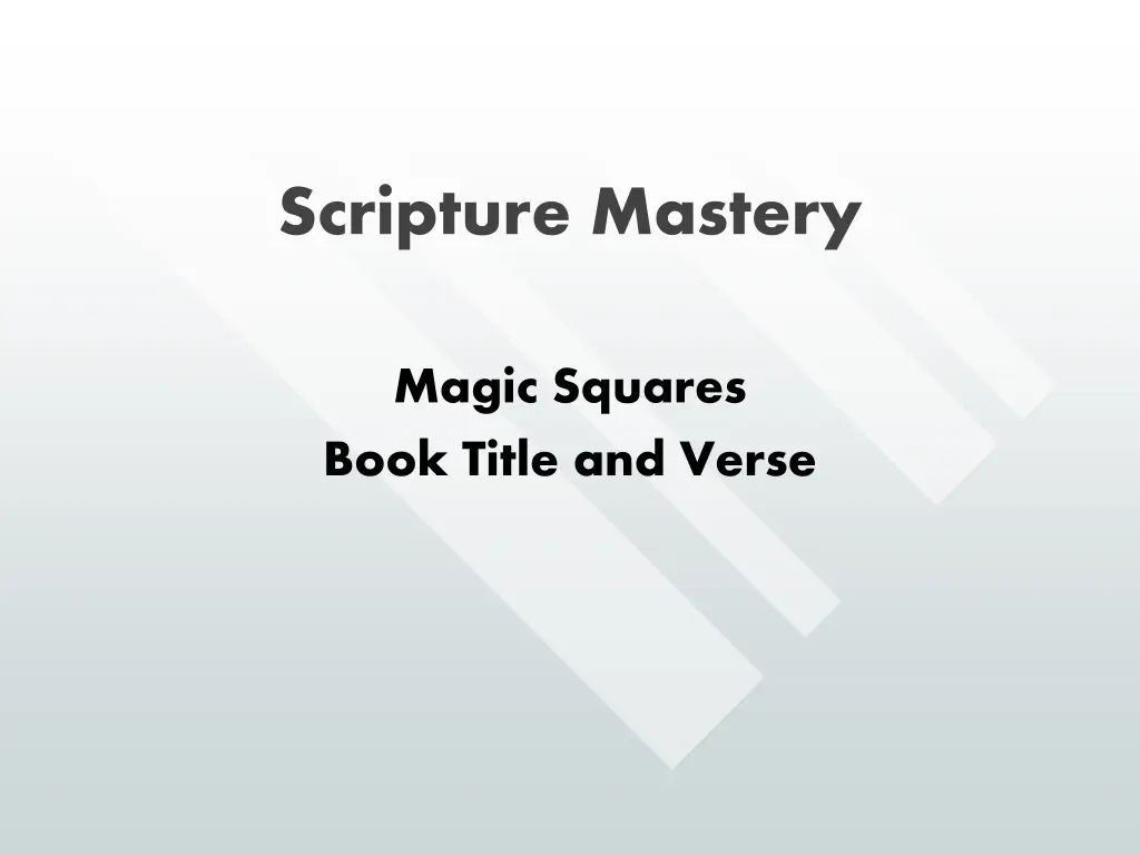 scripture mastery 2