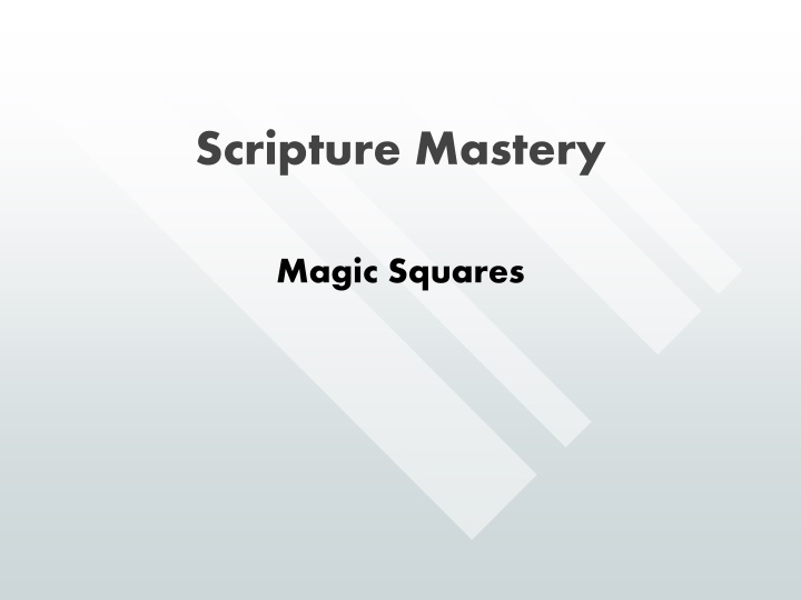 scripture mastery