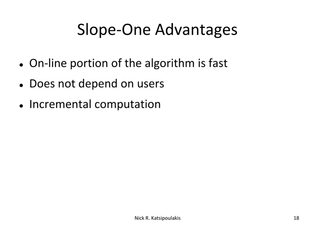 slope one advantages
