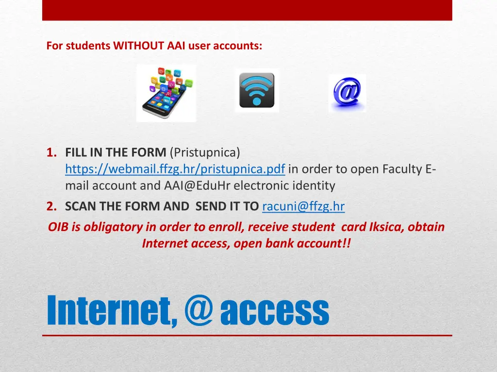 for students without aai user accounts