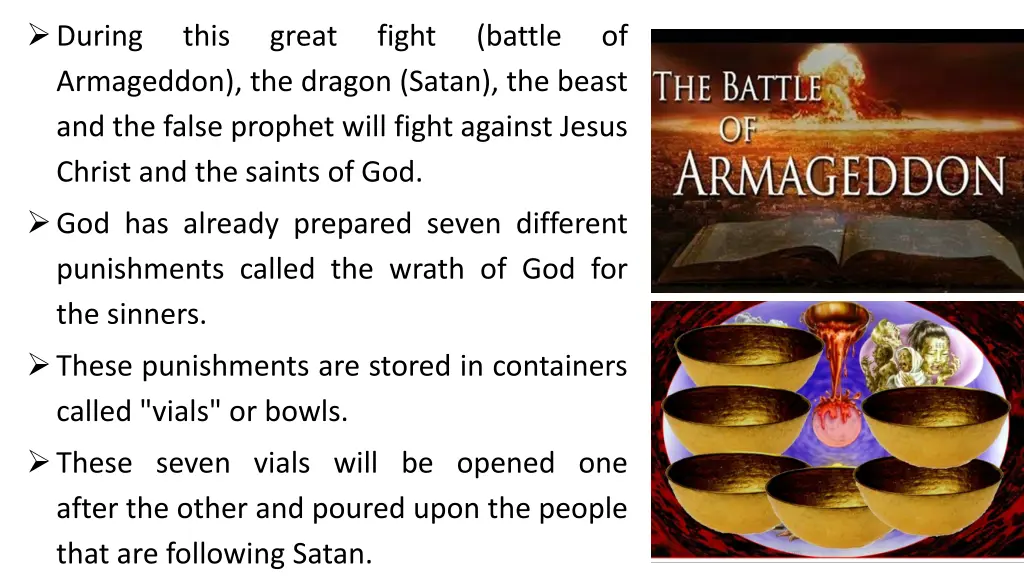 during armageddon the dragon satan the beast