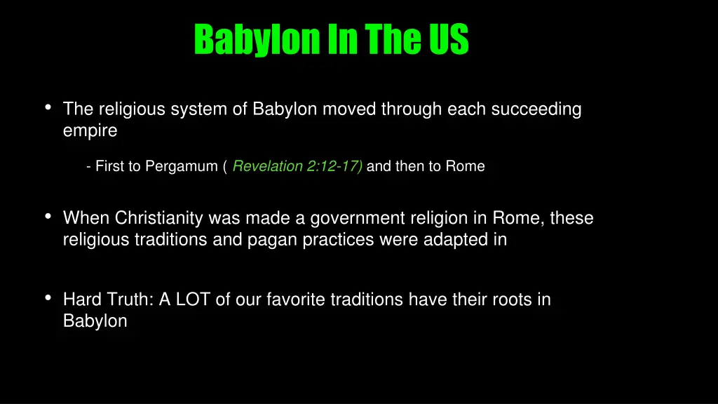 babylon in the us