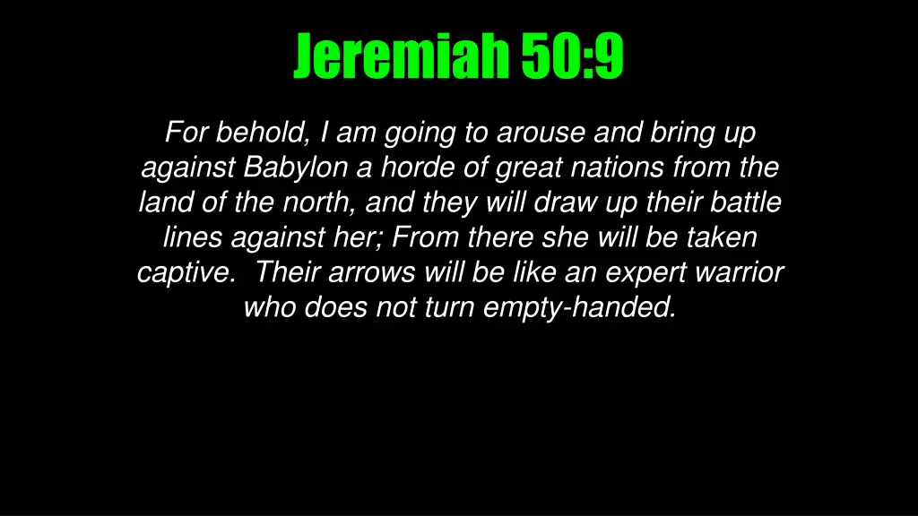 jeremiah 50 9