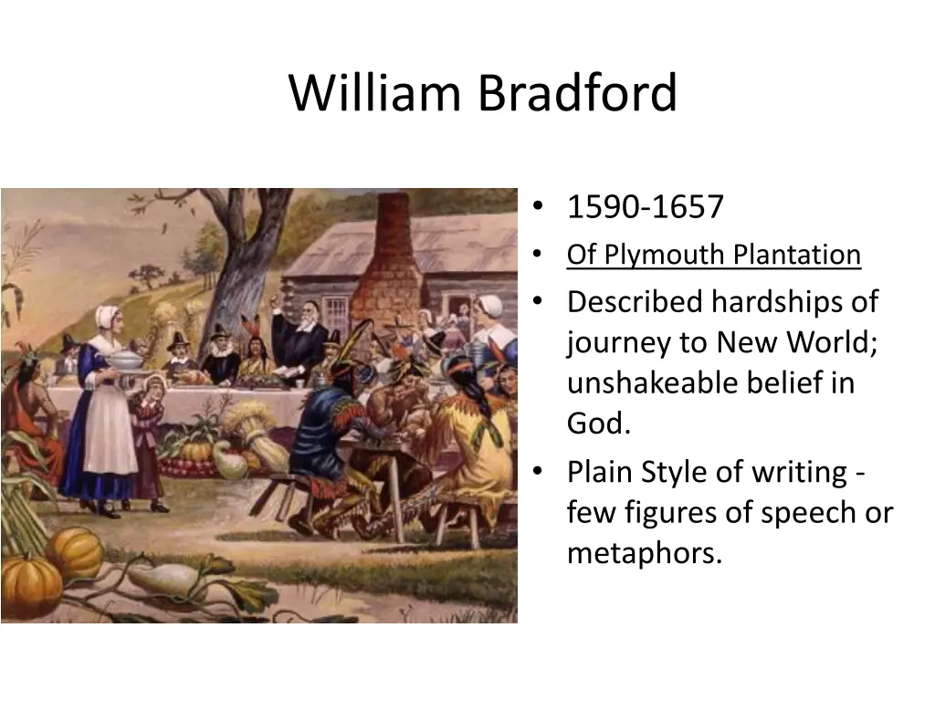 william bradford