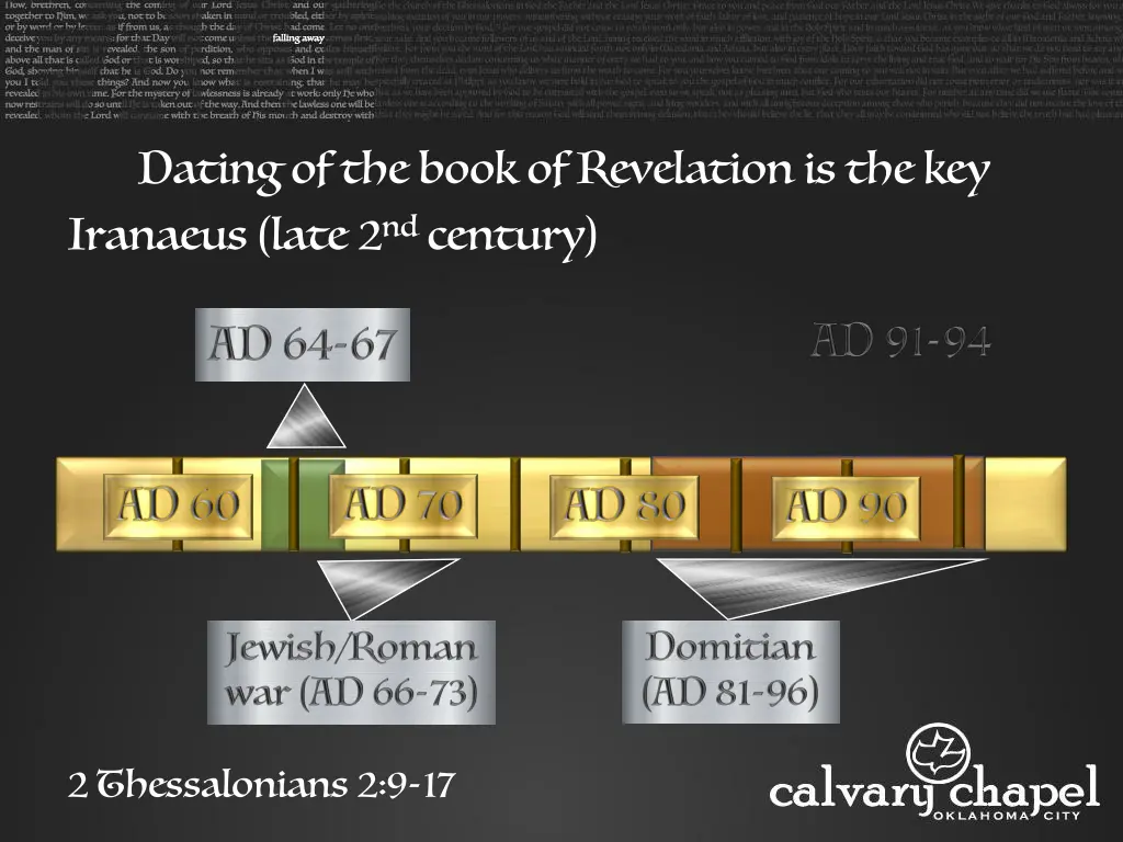 dating of the book of revelation