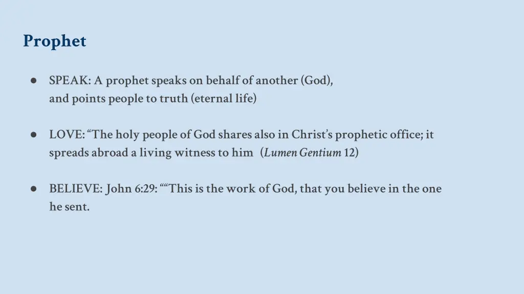 prophet