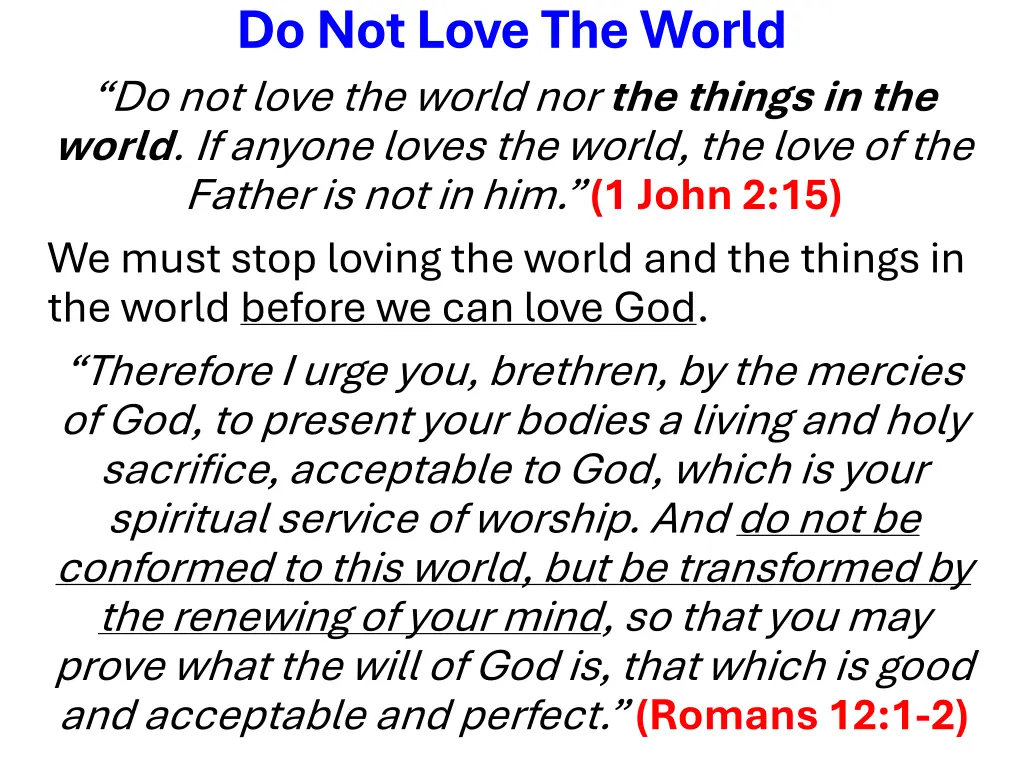 do not love the world do not love the world 1