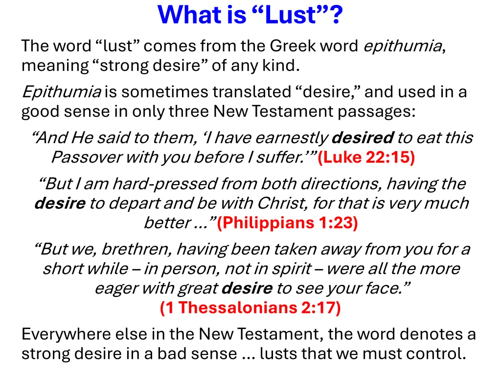 what is lust