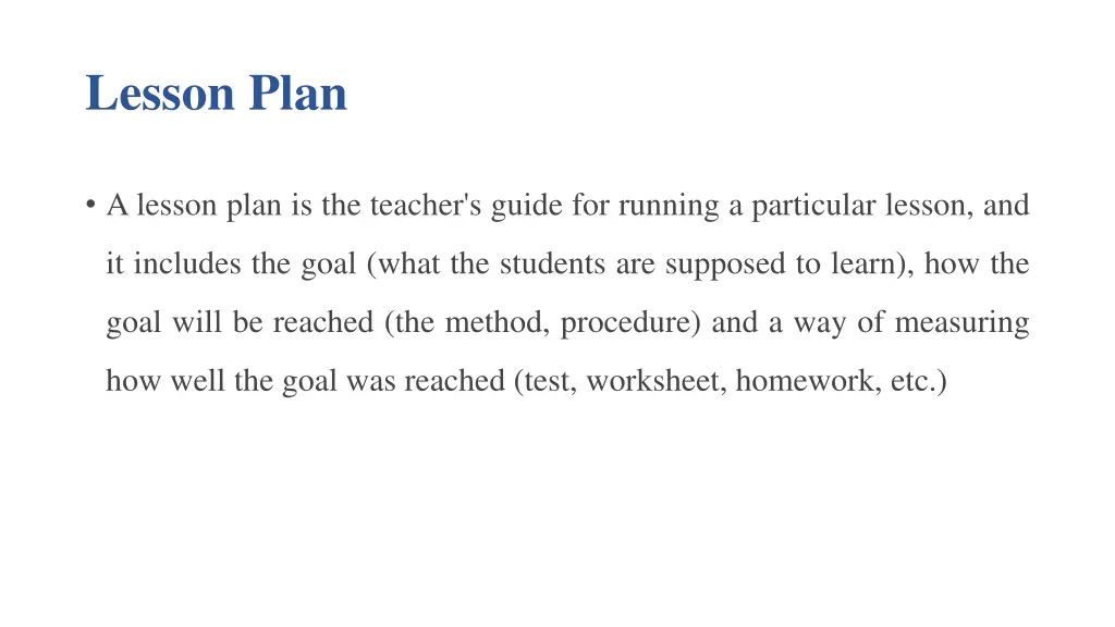 lesson plan