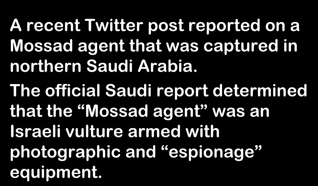 a recent twitter post reported on a mossad agent