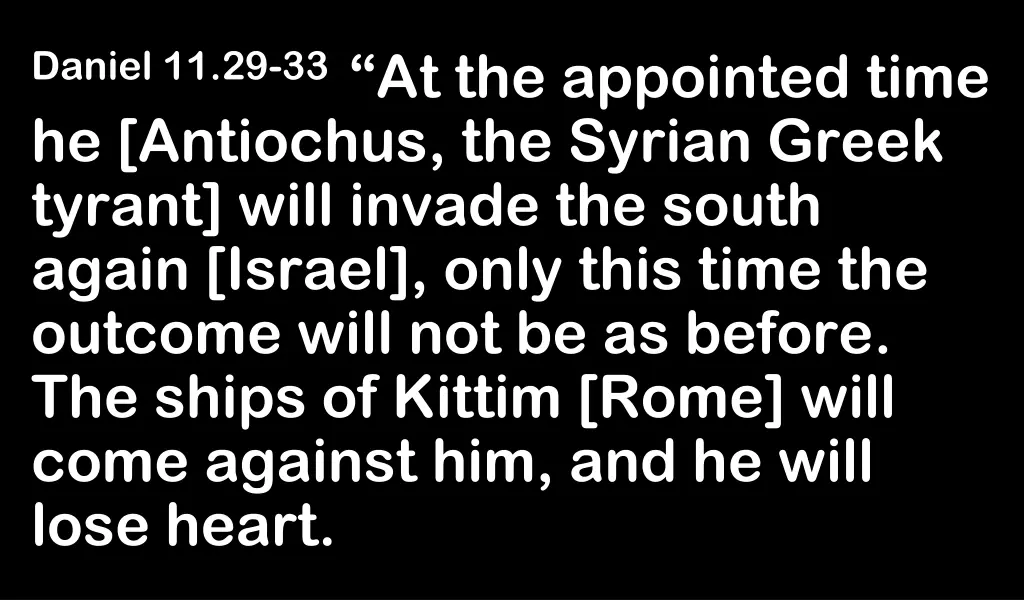 daniel 11 29 33 at the appointed time