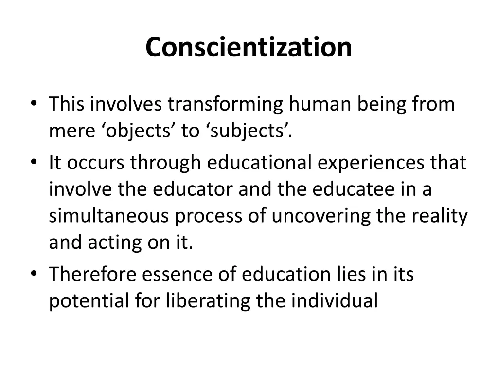 conscientization 5
