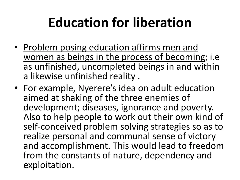 education for liberation 4