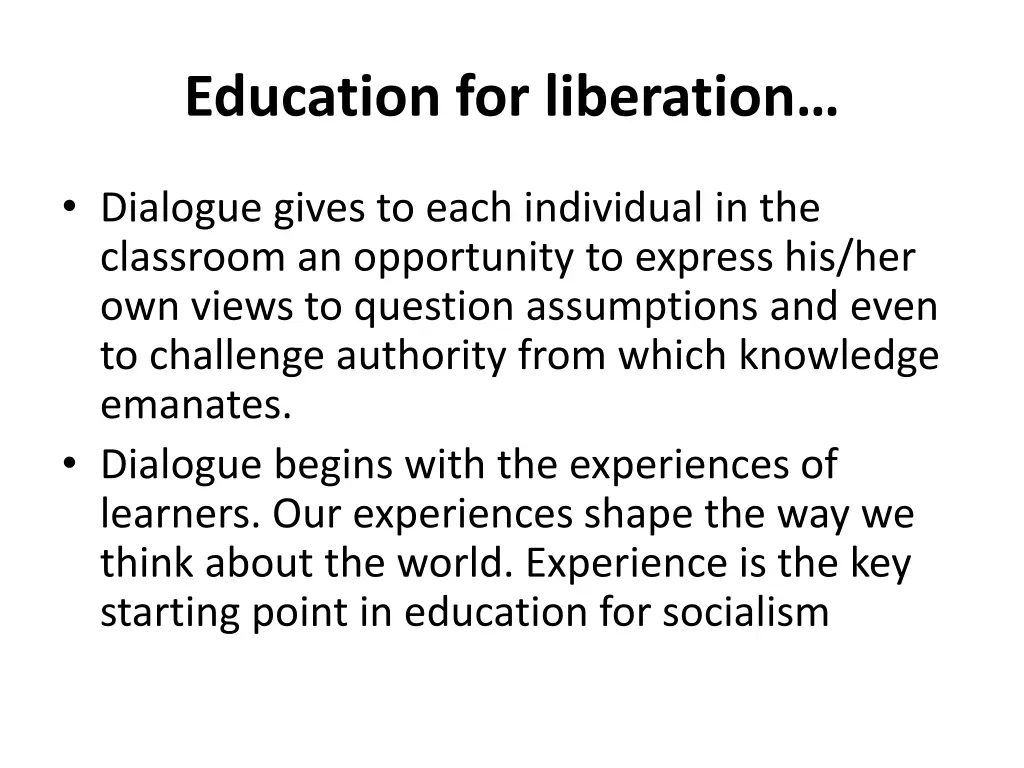 education for liberation 7
