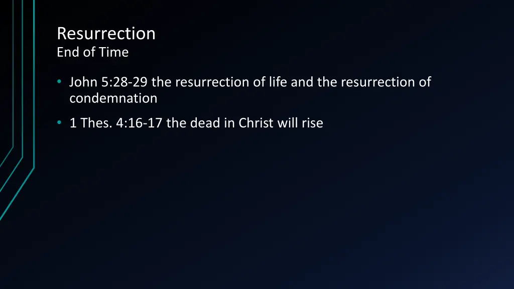 resurrection end of time
