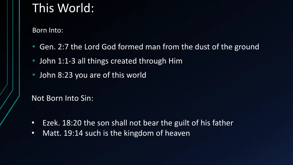 this world
