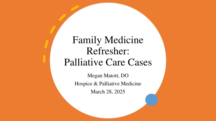 family medicine refresher palliative care cases