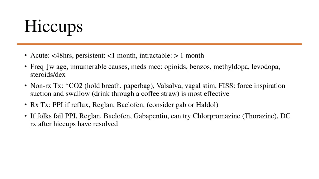 hiccups