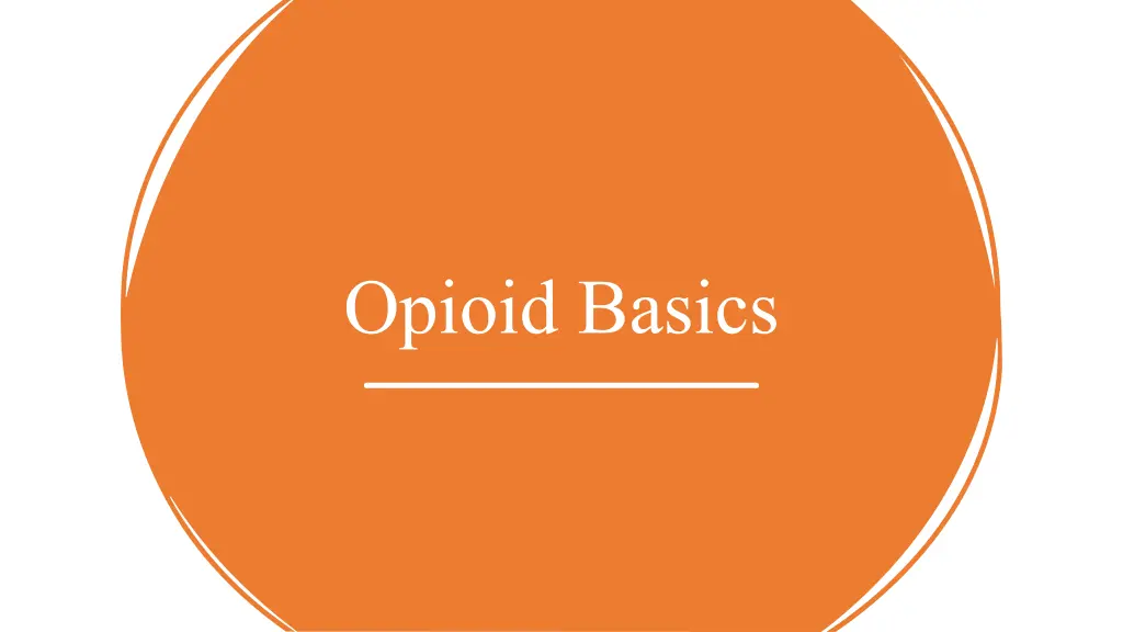 opioid basics