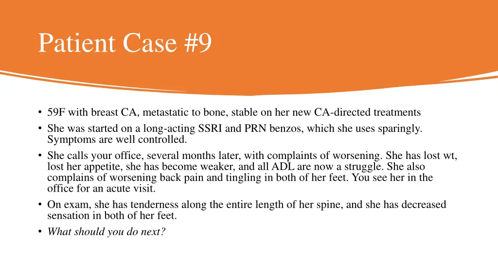 patient case 9