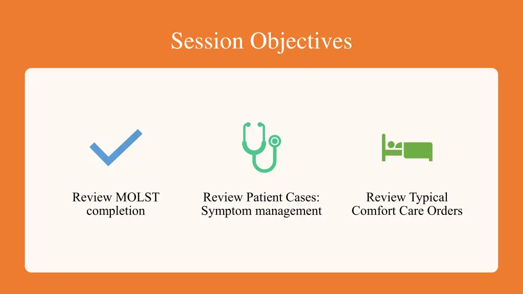 session objectives