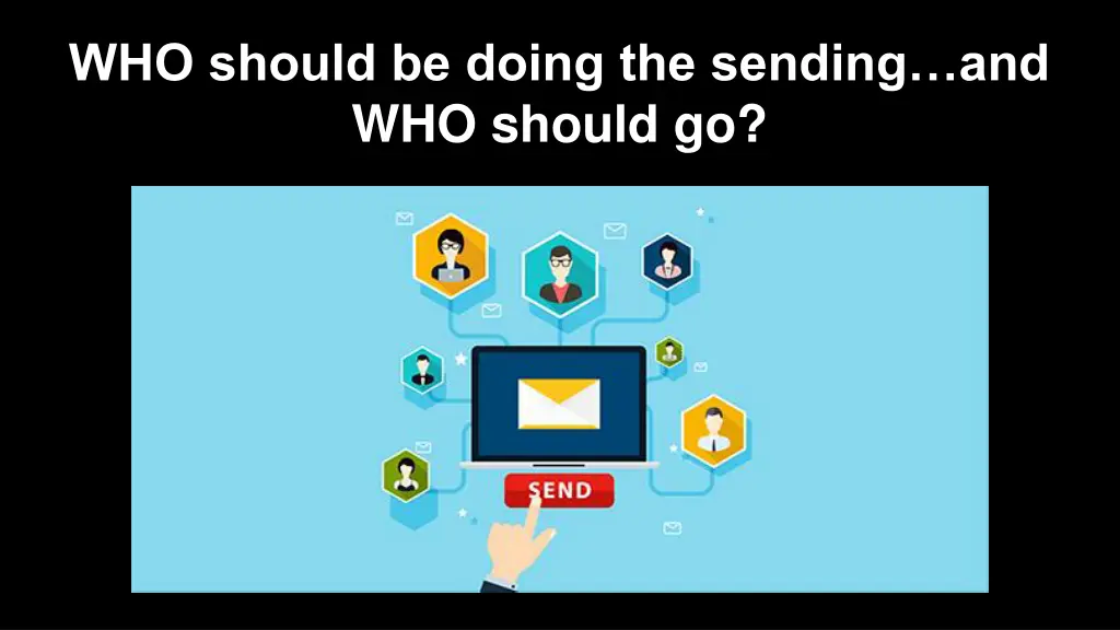 who should be doing the sending and who should go