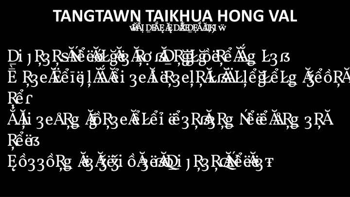 tangtawn taikhua hong val p athi