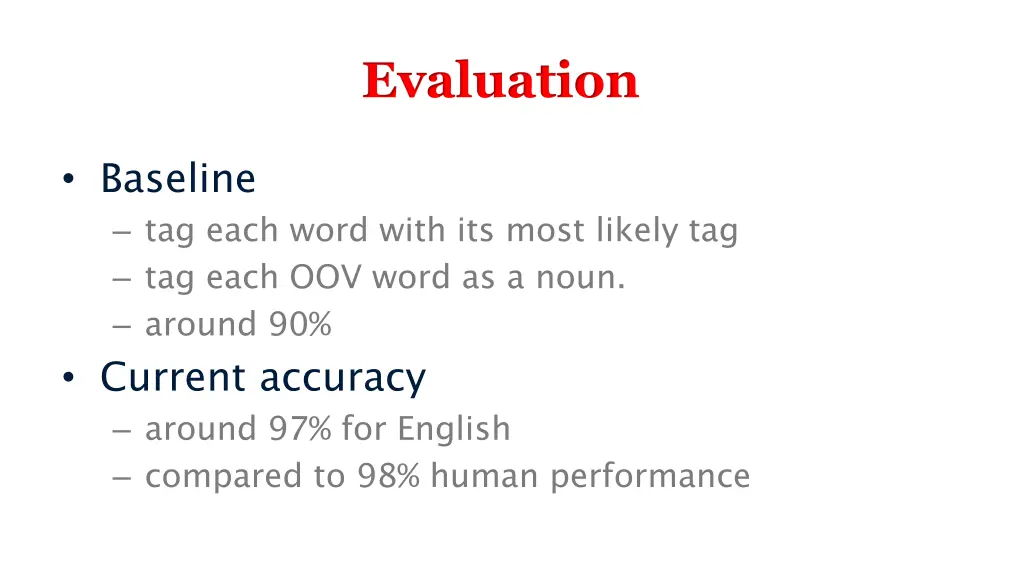 evaluation