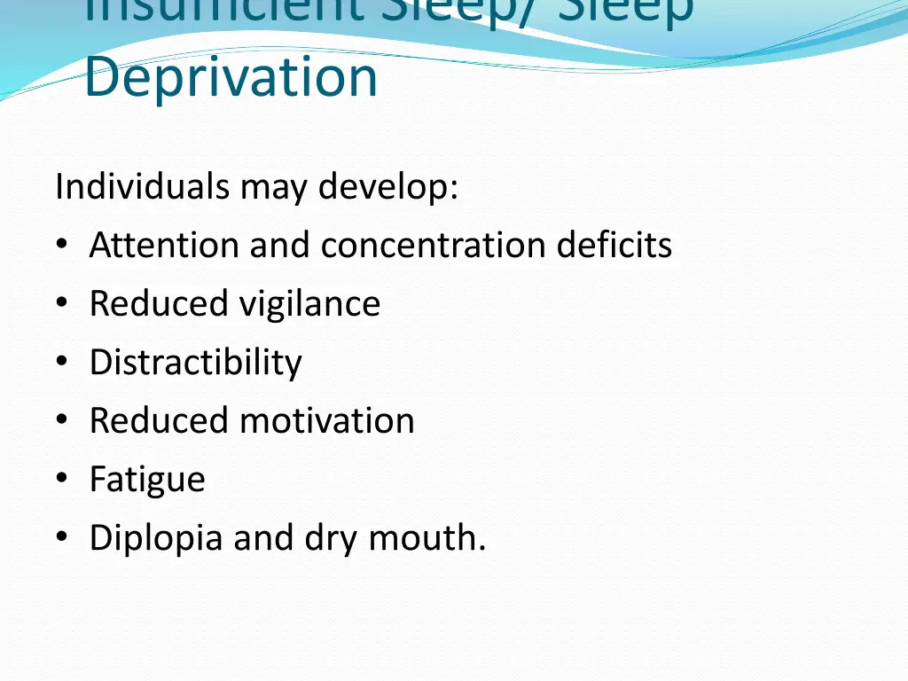 insufficient sleep sleep deprivation 1